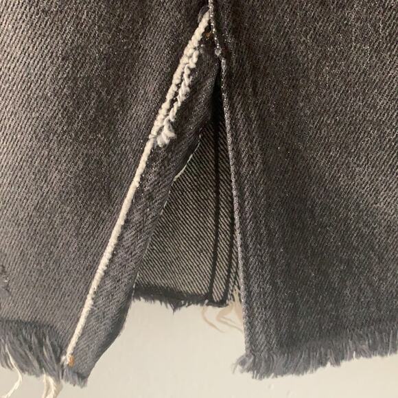 Free People Distressed Raw Hem Skirt - Picture 5 of 8